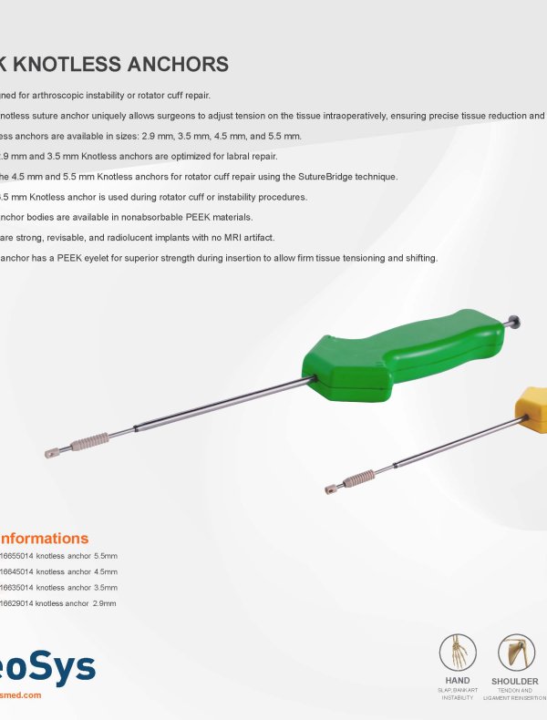 KNOTLESS ANCHORS 5.5MM