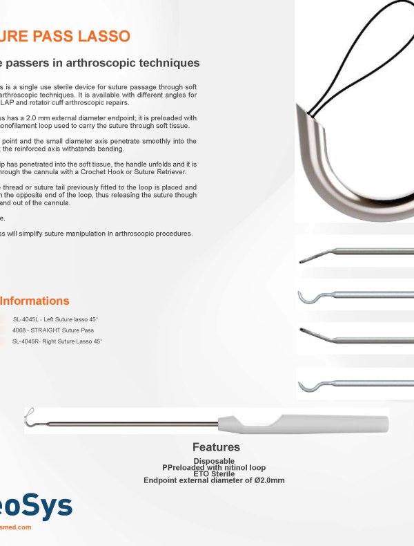 SUTURE LASSO SUTURE SHUTTLE